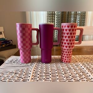 Simple Modern Pink Checkmate Sweetheart Purple Trek Tumblers Valentines